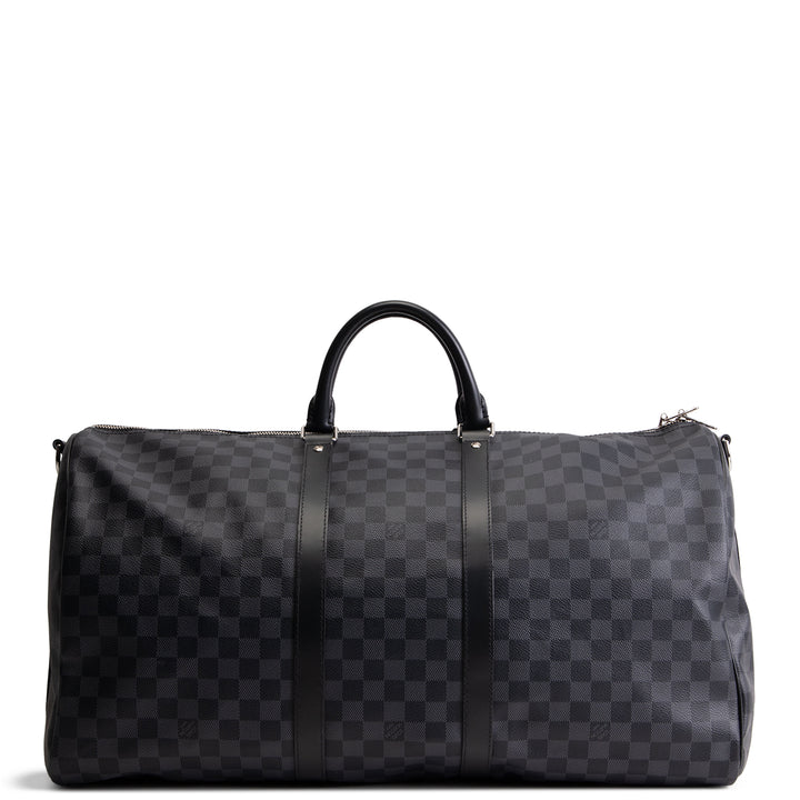 LOUIS VUITTON Damier Graphite Keepall Bandouliere 55