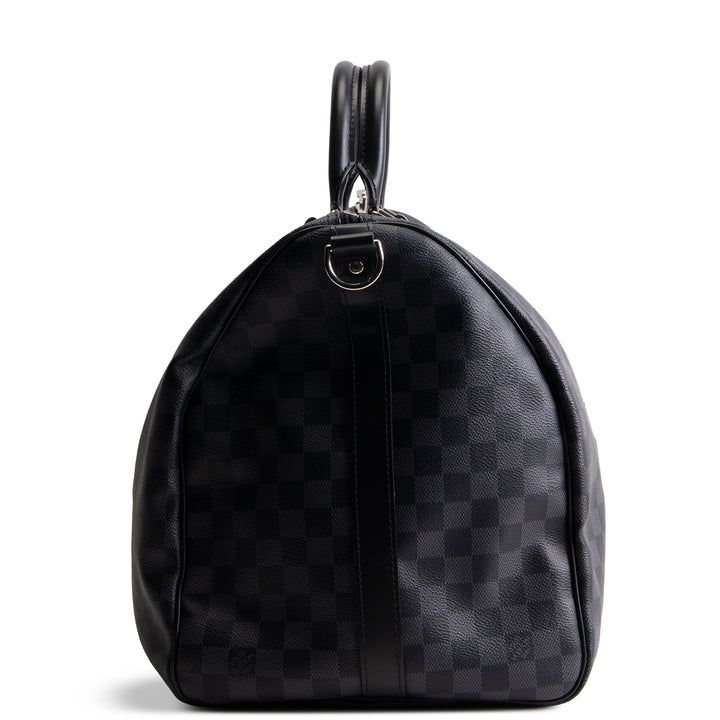 LOUIS VUITTON Damier Graphite Keepall Bandouliere 55