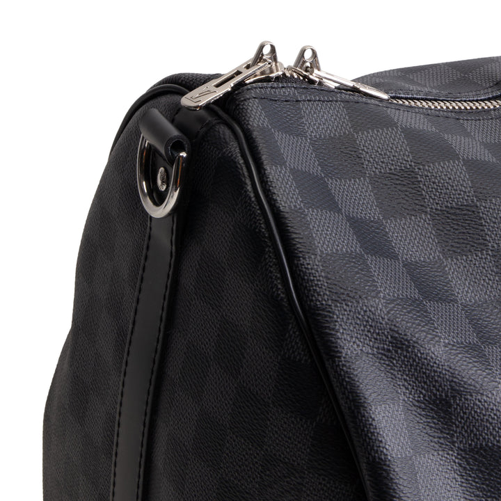 LOUIS VUITTON Damier Graphite Keepall Bandouliere 55