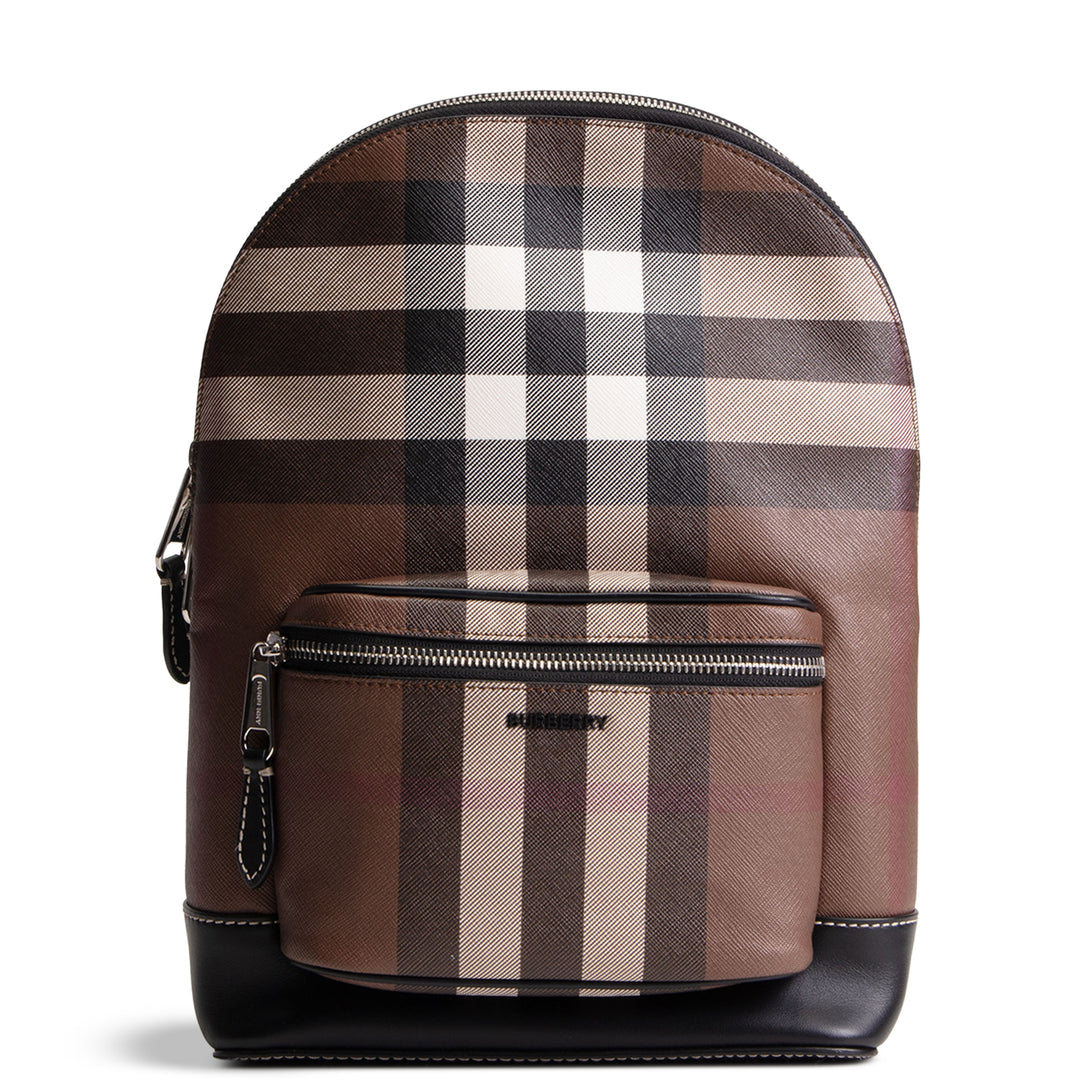 BURBERRY Smoked Check Jett Sling Backpack