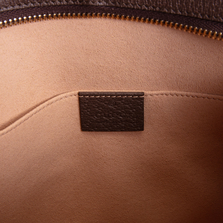 GUCCI GG Supreme Monogram Web Ophidia Pouch