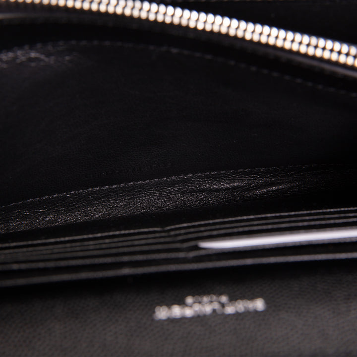 SAINT LAURENT Cassandre Evenlope On Chain - Black