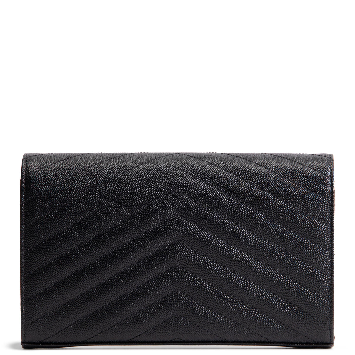 SAINT LAURENT Cassandre Evenlope On Chain - Black