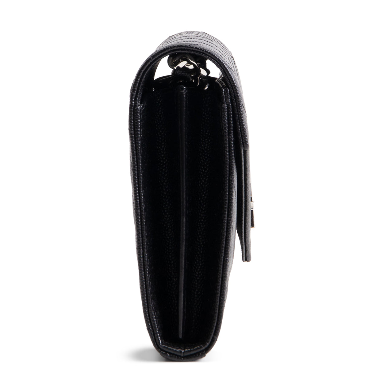 SAINT LAURENT Cassandre Evenlope On Chain - Black