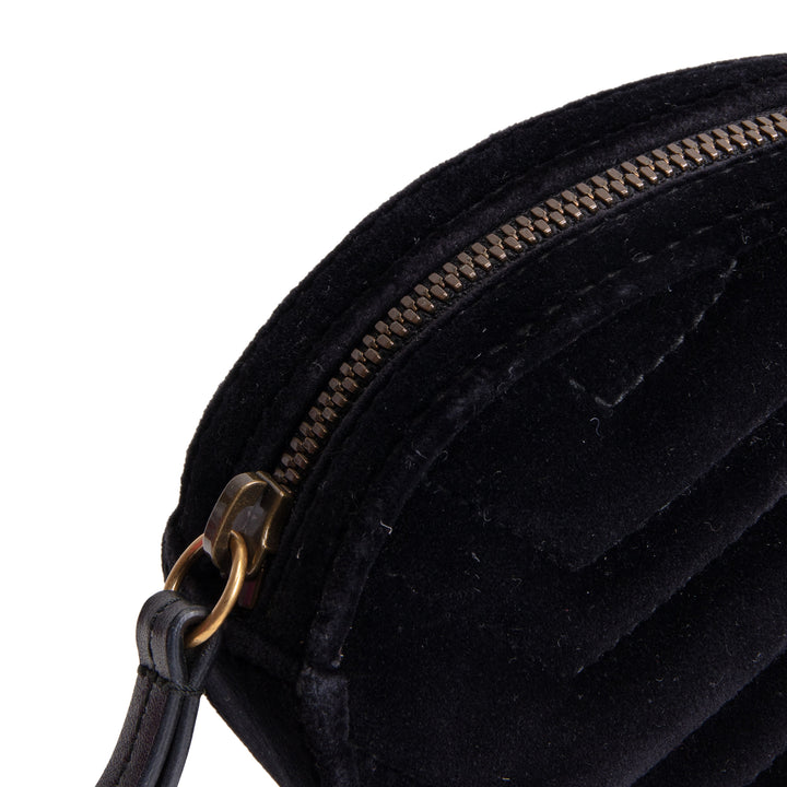 GUCCI GG Marmont Velvet Belt Bag