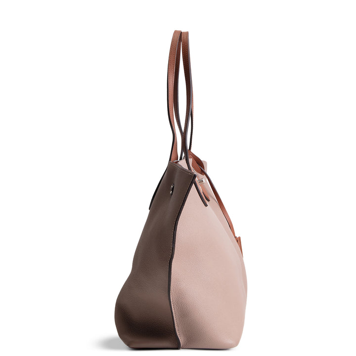 LOUIS VUITTON Leather LockMe Cabas Tote - Mauve OUTLET FINAL SALE