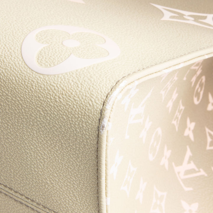 LOUIS VUITTON OnTheGo Giant Monogram Empreinte Spring In The City Sunset MM - Khaki OUTLET FINAL SALE