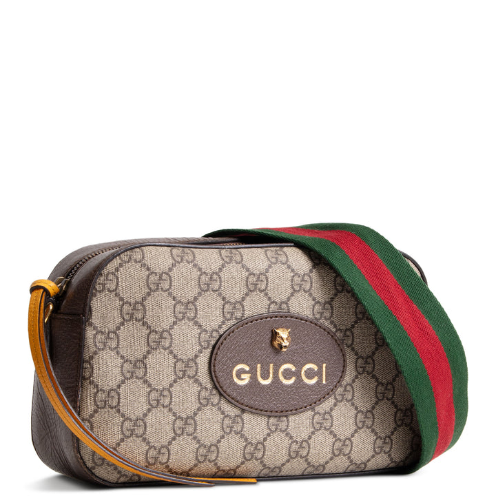 GUCCI GG Supreme Web Neo Vintage Shoulder Bag