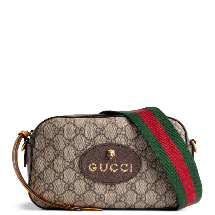 GUCCI GG Supreme Web Neo Vintage Shoulder Bag