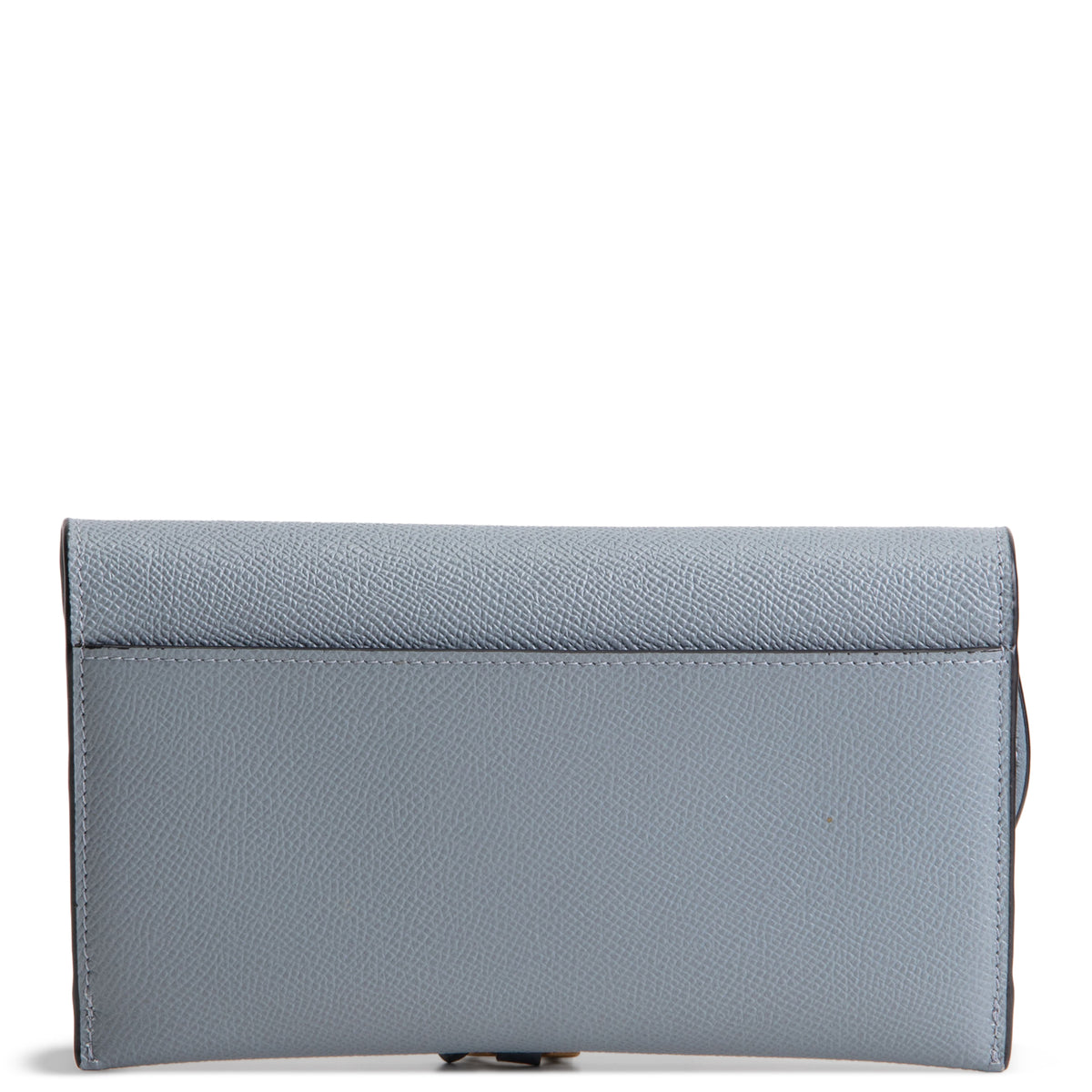 DIOR Calfskin Saddle Long Wallet with Chain - Blue