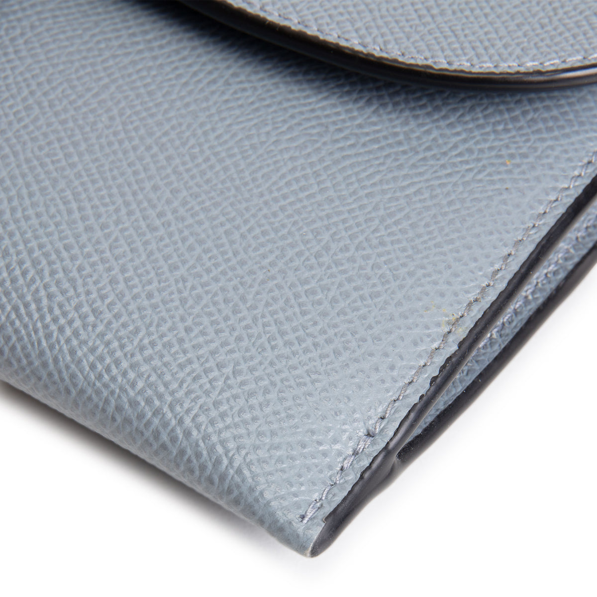DIOR Calfskin Saddle Long Wallet with Chain - Blue