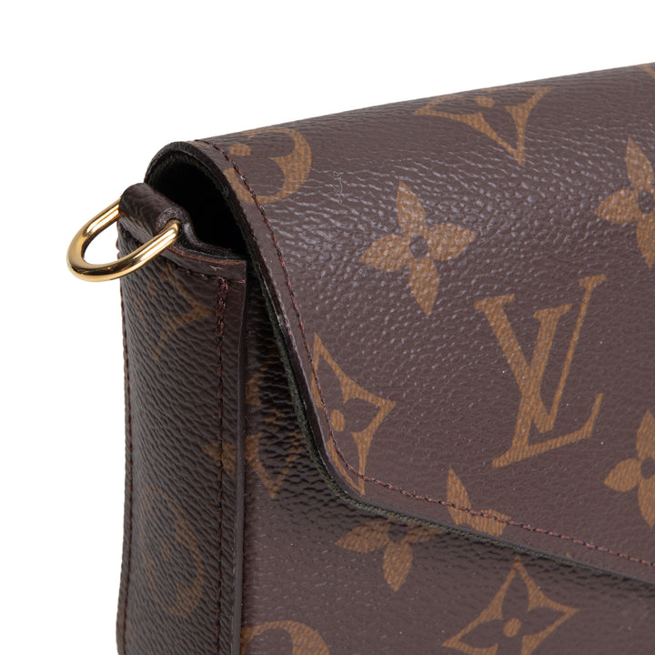 LOUIS VUITTON Monogram Felicie Strap &amp; Go