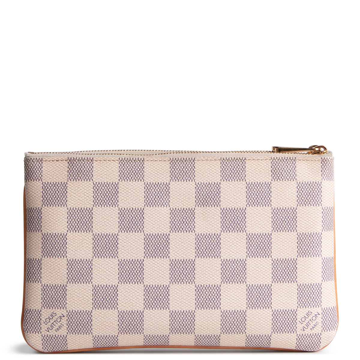 LOUIS VUITTON Damier Azur Double Zip Pochette