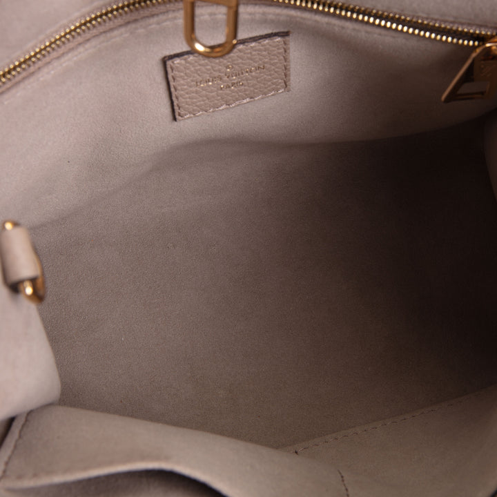 LOUIS VUITTON Monogram Empreinte Bicolor OnTheGo PM - Dove/Cream