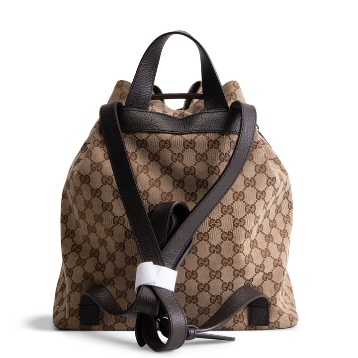 GUCCI GG Canvas Drawstring Backpack