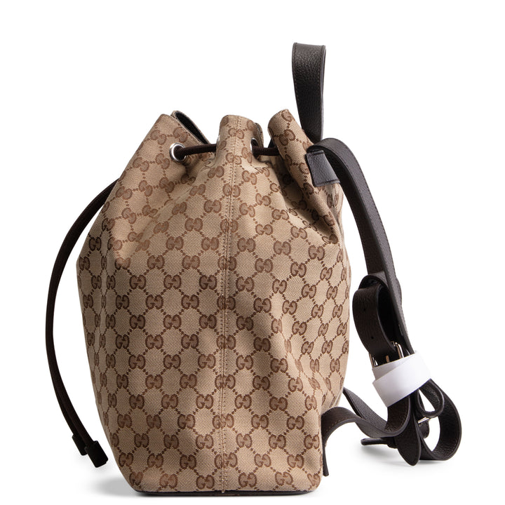 GUCCI GG Canvas Drawstring Backpack