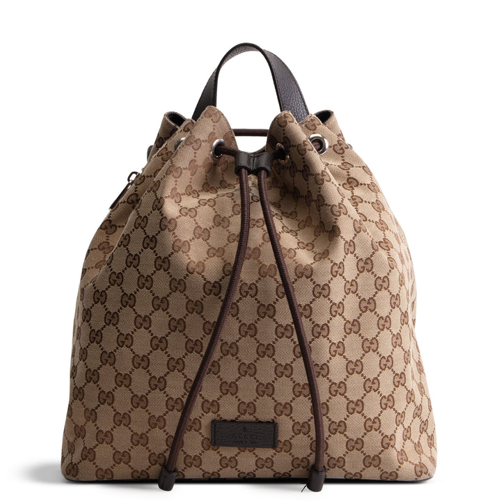 GUCCI GG Canvas Drawstring Backpack