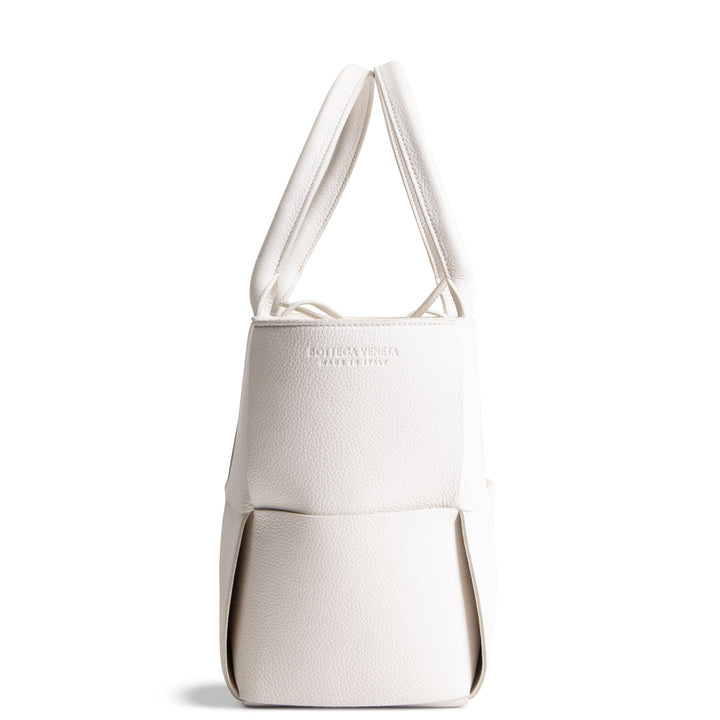 BOTTEGA VENETA Small Arco Maxi Intrecciato Tote - White