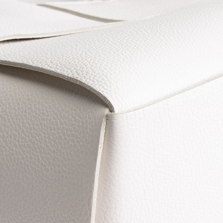 BOTTEGA VENETA Small Arco Maxi Intrecciato Tote - White