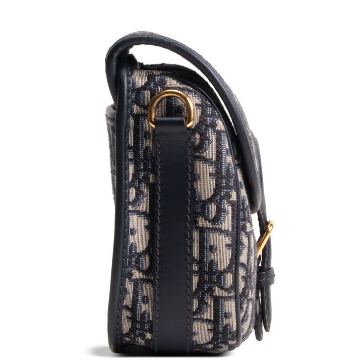 DIOR Medium Blue Oblique Jacquard Bobby Bag