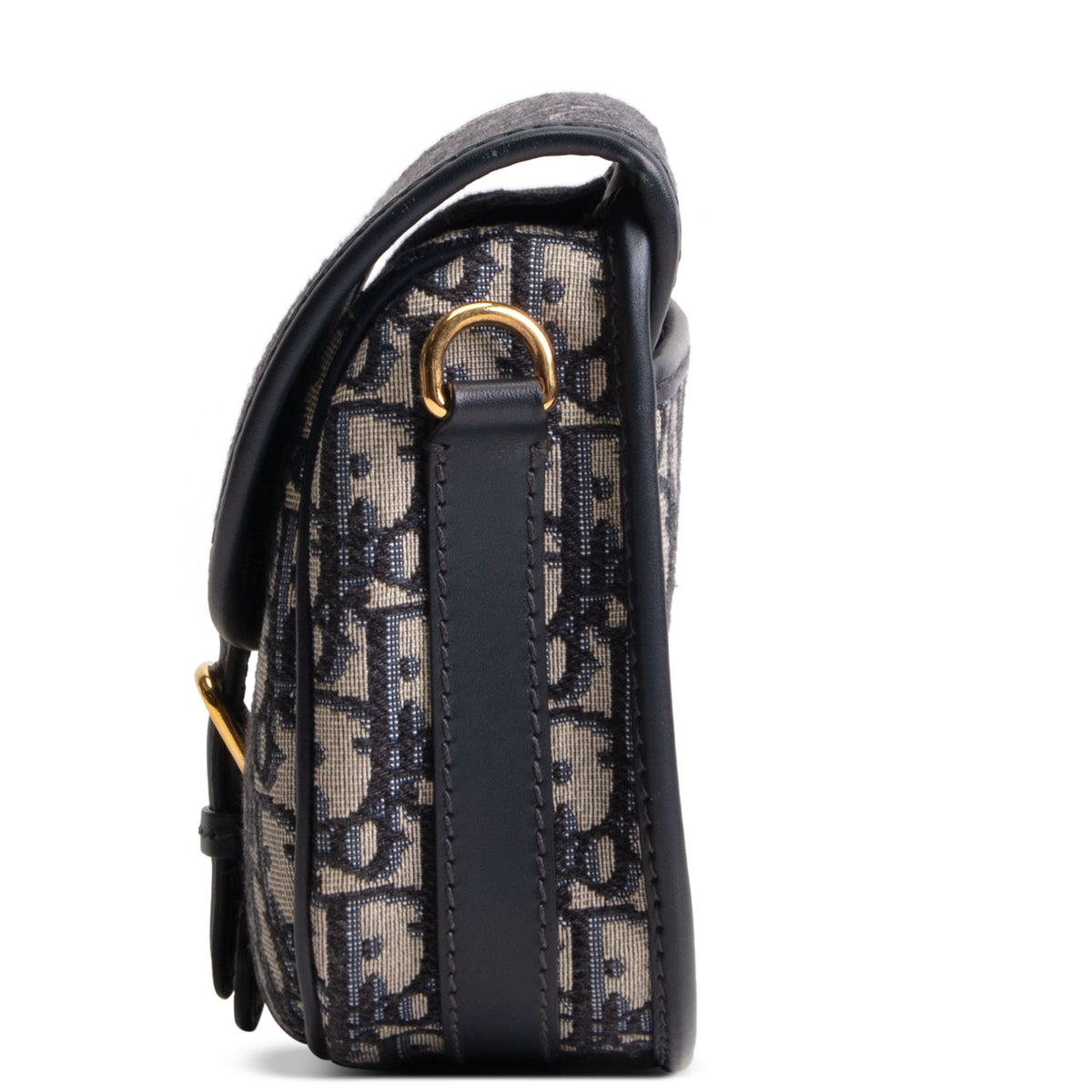 DIOR Medium Blue Oblique Jacquard Bobby Bag