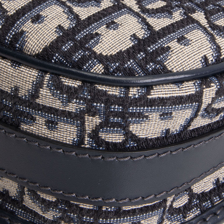 DIOR Medium Blue Oblique Jacquard Bobby Bag