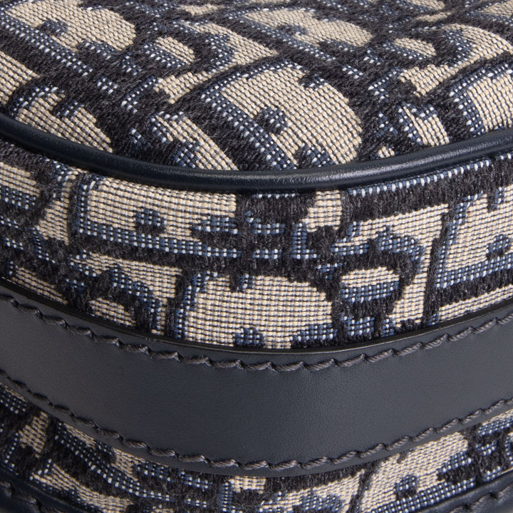 DIOR Medium Blue Oblique Jacquard Bobby Bag