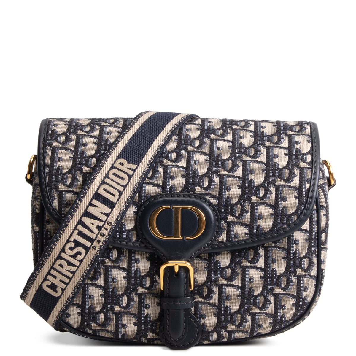 DIOR Medium Blue Oblique Jacquard Bobby Bag