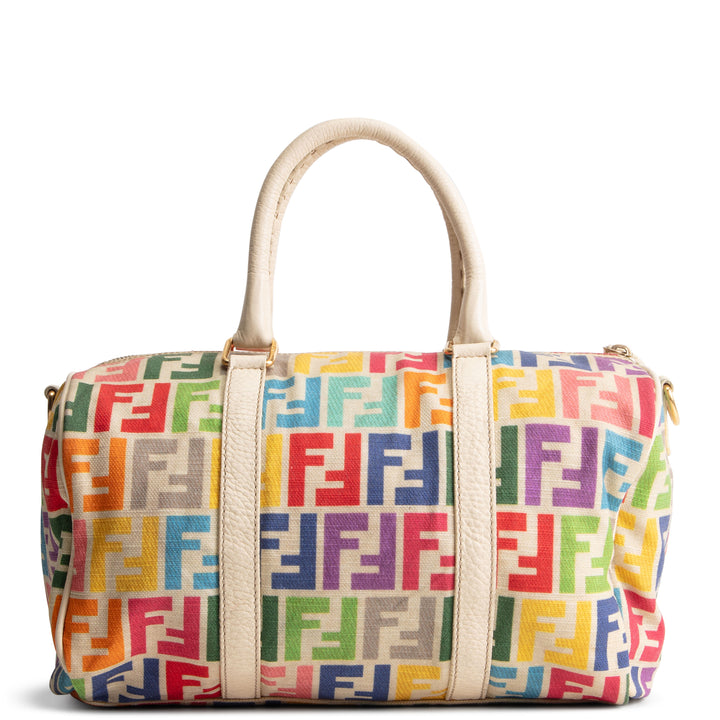 FENDI Rainbow Zucca Selleria Boston OUTLET FINAL SALE