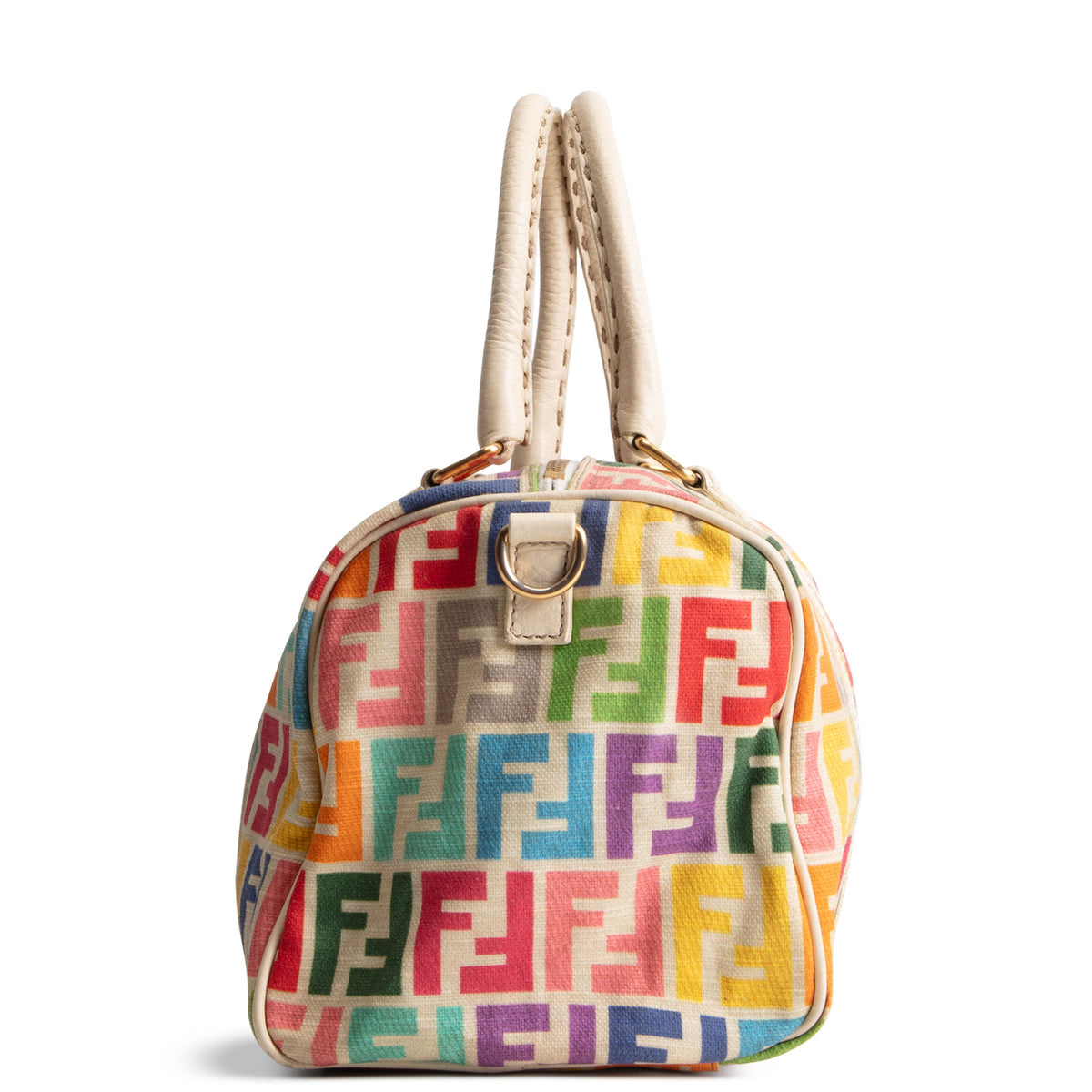 FENDI Rainbow Zucca Selleria Boston OUTLET FINAL SALE