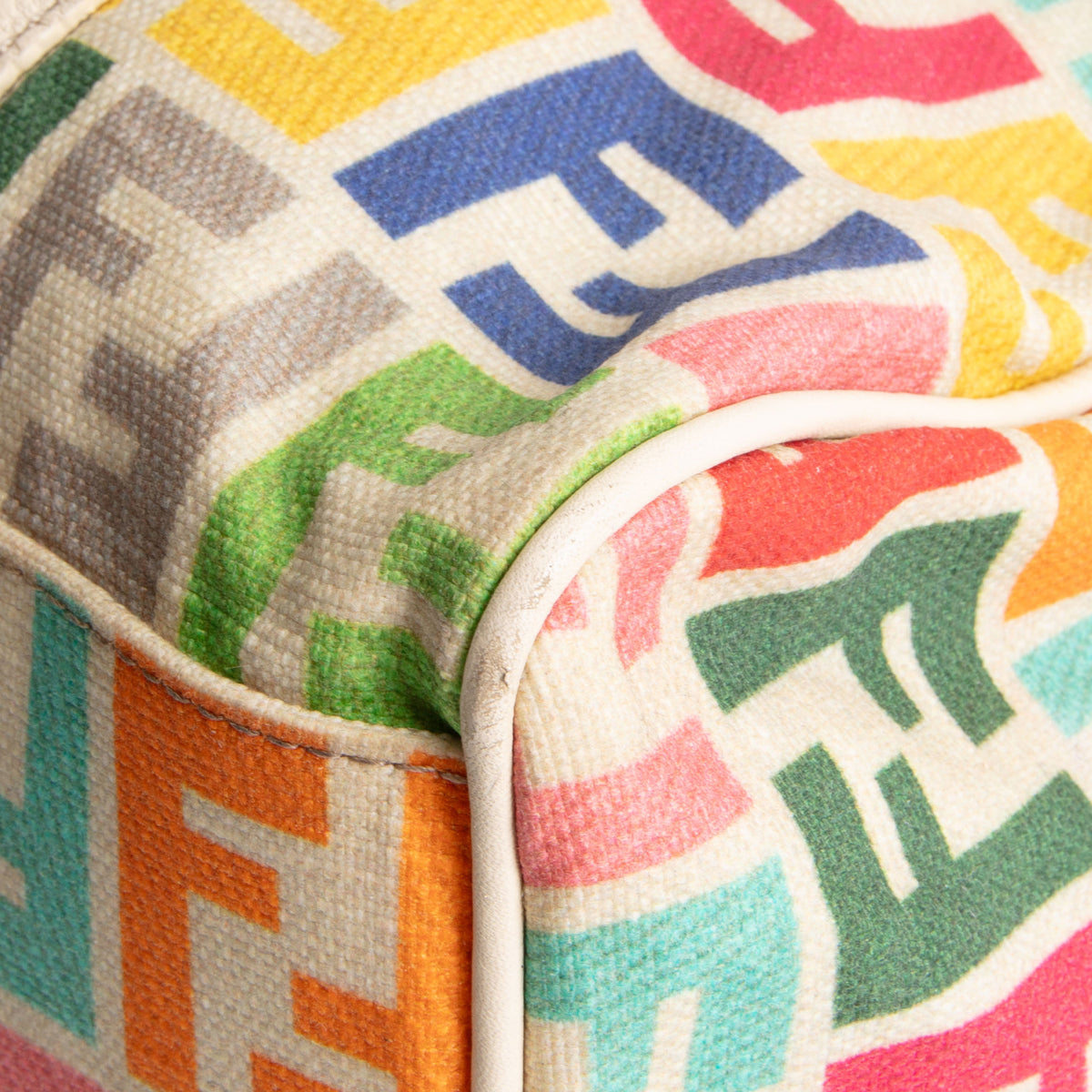 FENDI Rainbow Zucca Selleria Boston OUTLET FINAL SALE