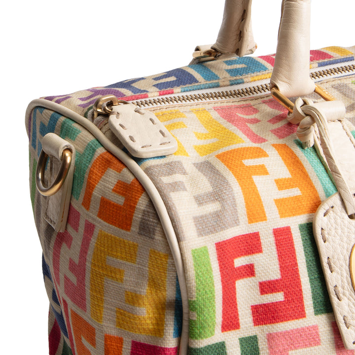 FENDI Rainbow Zucca Selleria Boston OUTLET FINAL SALE