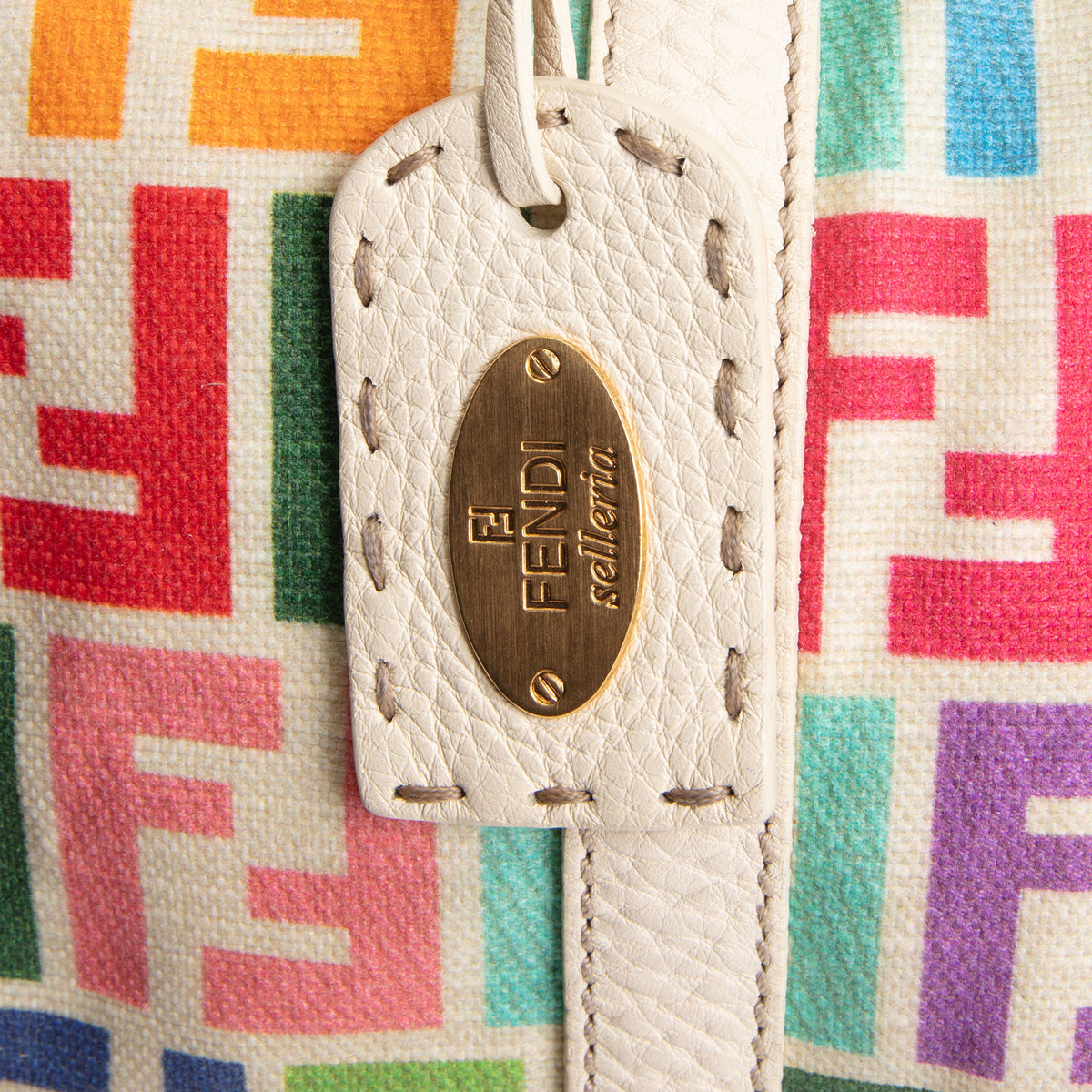 FENDI Rainbow Zucca Selleria Boston OUTLET FINAL SALE