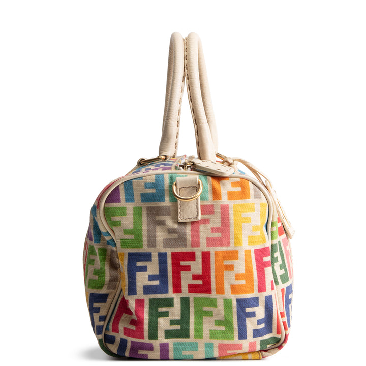 FENDI Rainbow Zucca Selleria Boston OUTLET FINAL SALE
