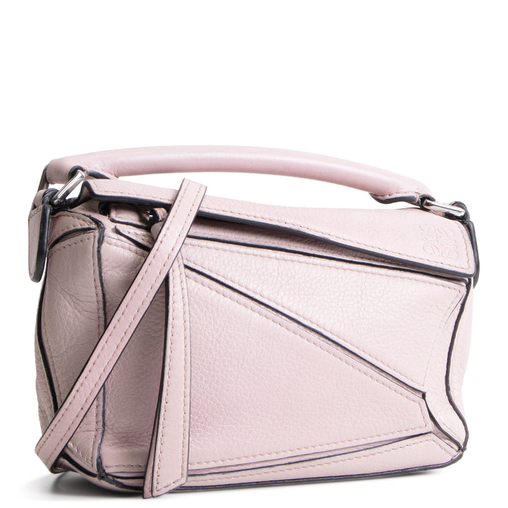 LOEWE Mini Puzzle Bag - Icy Pink