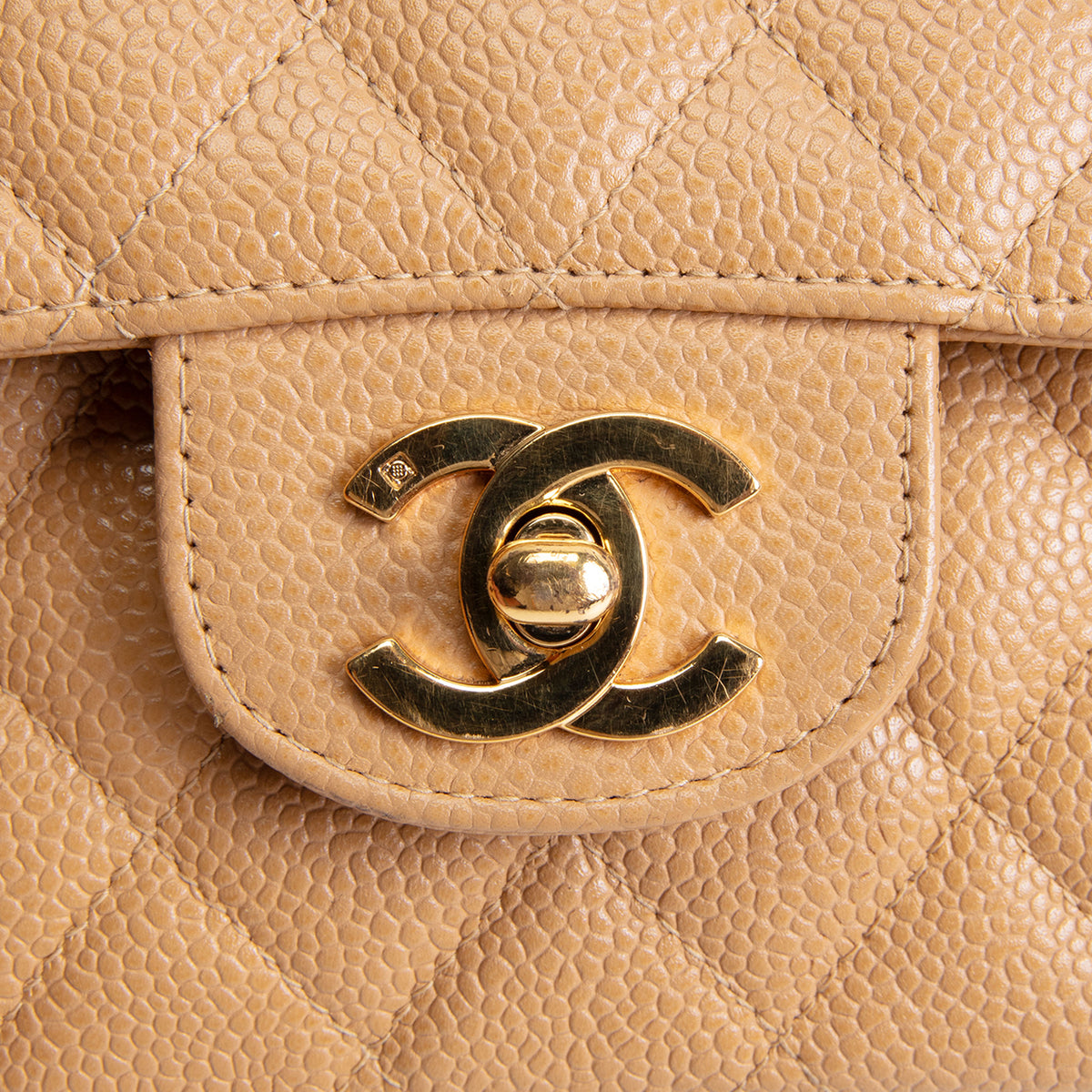 CHANEL Vintage Caviar Quilted Medium Double Flap