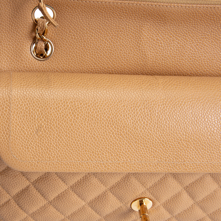 CHANEL Vintage Caviar Quilted Medium Double Flap
