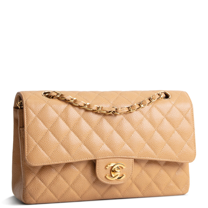 CHANEL Vintage Caviar Quilted Medium Double Flap