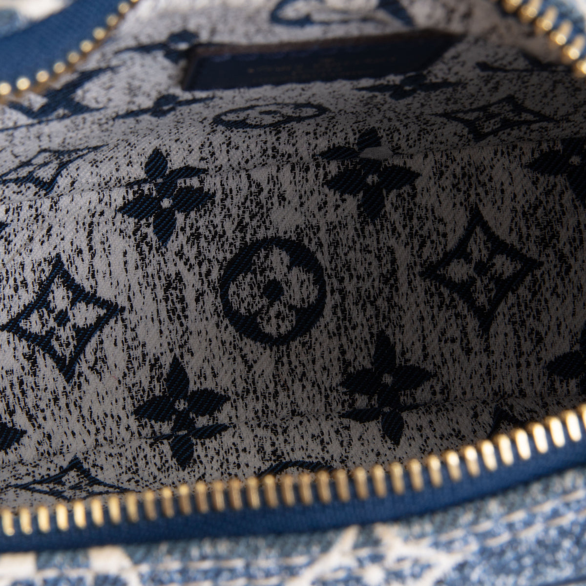 LOUIS VUITTON Monogram Jacquard Denim Loop Bag