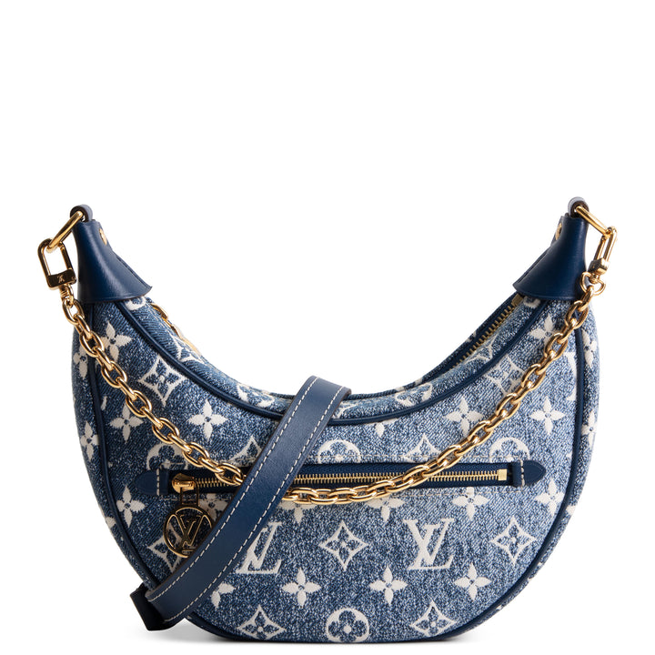 LOUIS VUITTON Monogram Jacquard Denim Loop Bag