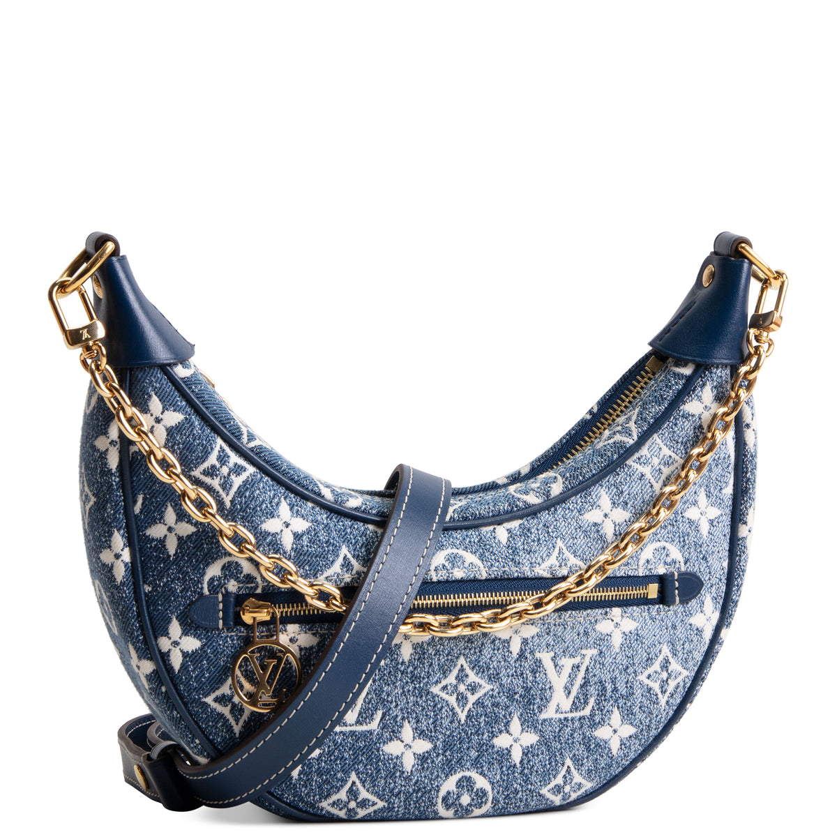 LOUIS VUITTON Monogram Jacquard Denim Loop Bag