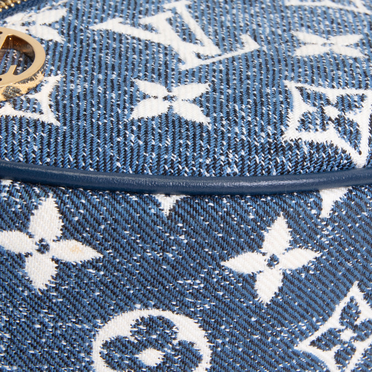 LOUIS VUITTON Monogram Jacquard Denim Loop Bag