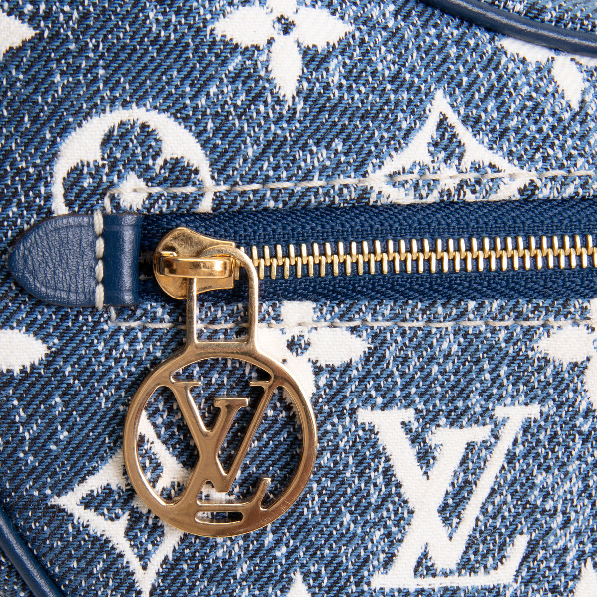 LOUIS VUITTON Monogram Jacquard Denim Loop Bag