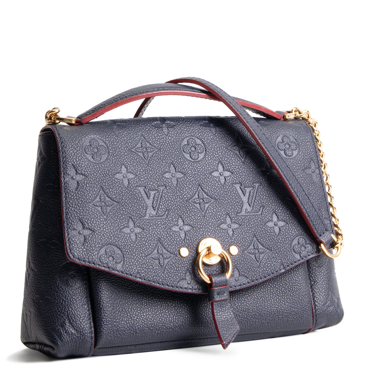 LOUIS VUITTON Empriente Blanche BB Marine Rouge