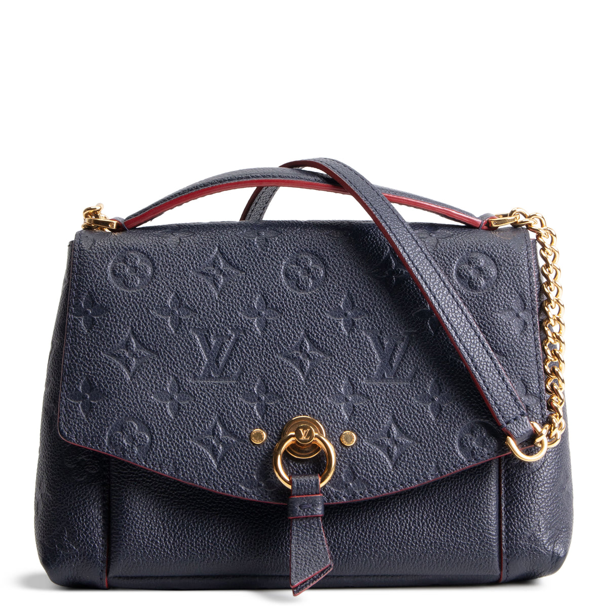 LOUIS VUITTON Empriente Blanche BB Marine Rouge