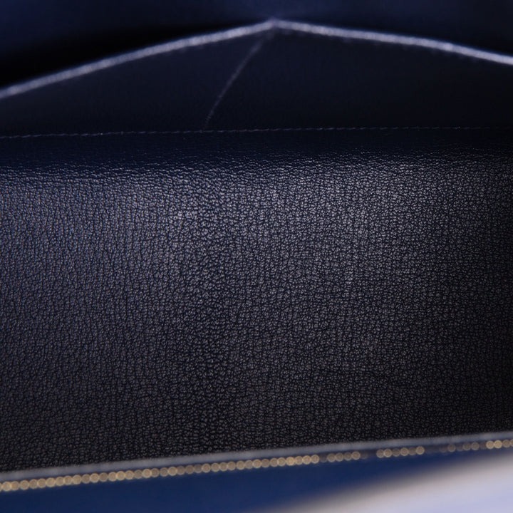 HERMES Kelly 32 Sellier Epsom - Blue