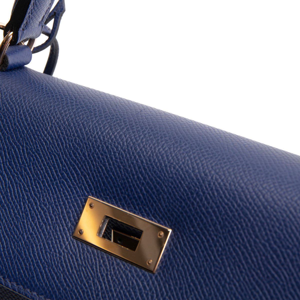 HERMES Kelly 32 Sellier Epsom - Blue