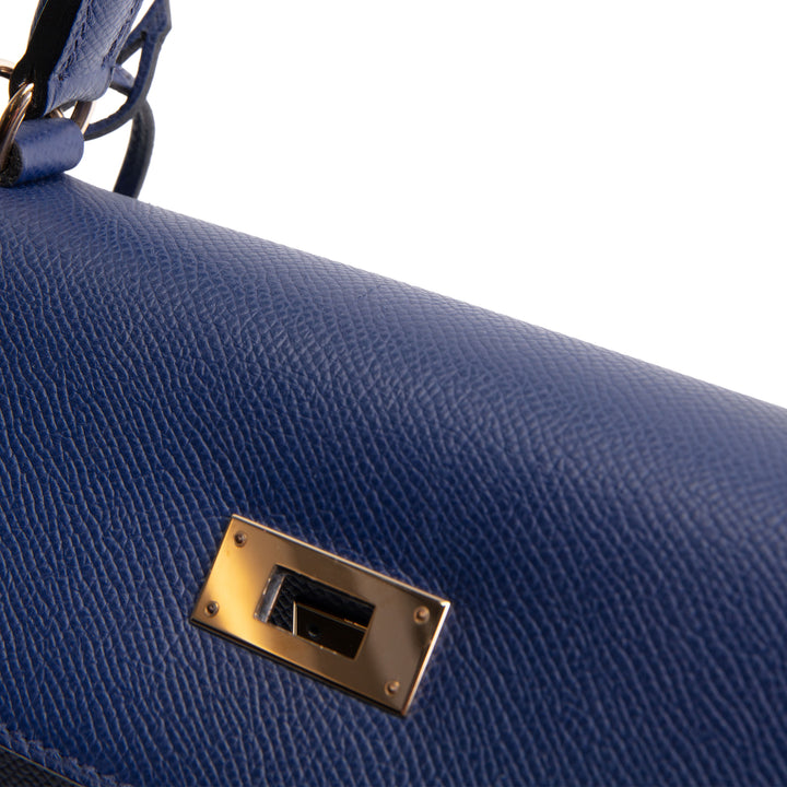 HERMES Kelly 32 Sellier Epsom - Blue