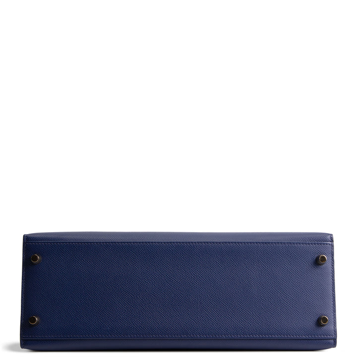 HERMES Kelly 32 Sellier Epsom - Blue