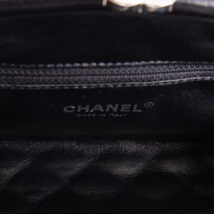 CHANEL Quilted Satin Timeless Clutch